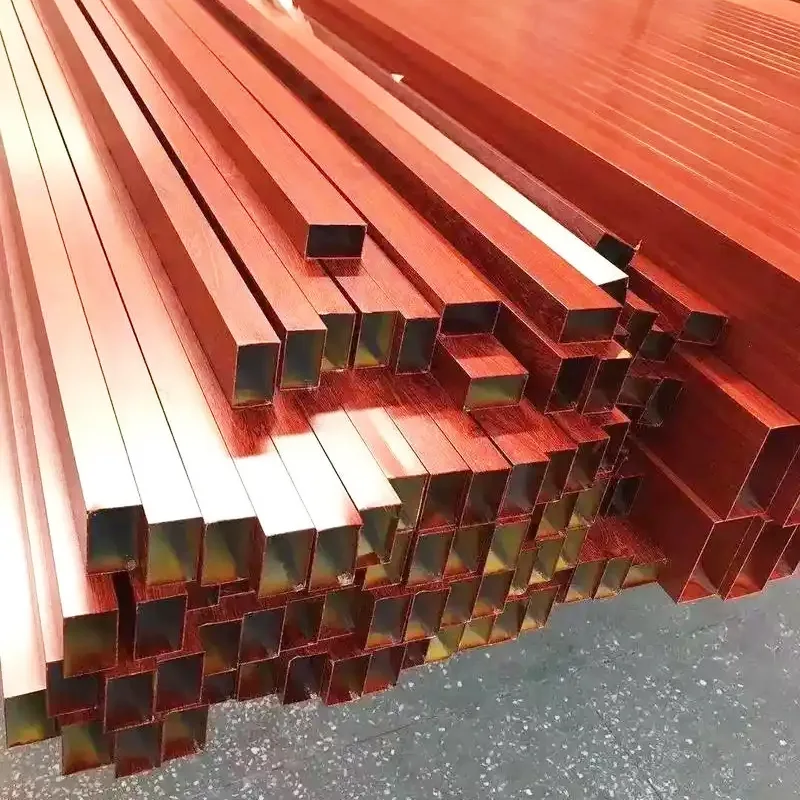 Tube carré en aluminium 7075