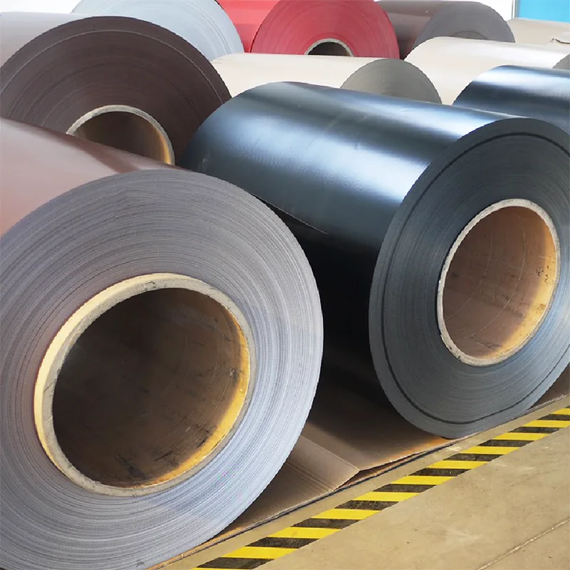 Bobines d'aluminium enduites de couleur